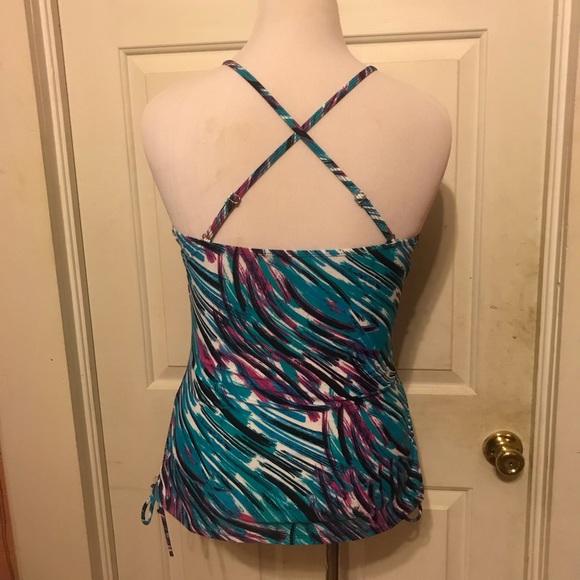 NWOT Sunshine Zone Tankini Swimwear Top Size 14 - Picture 2 of 8